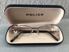 Police Men's Eyeglass Half Rim Frames Made In Italy V2979 49 18 COL. K03 140