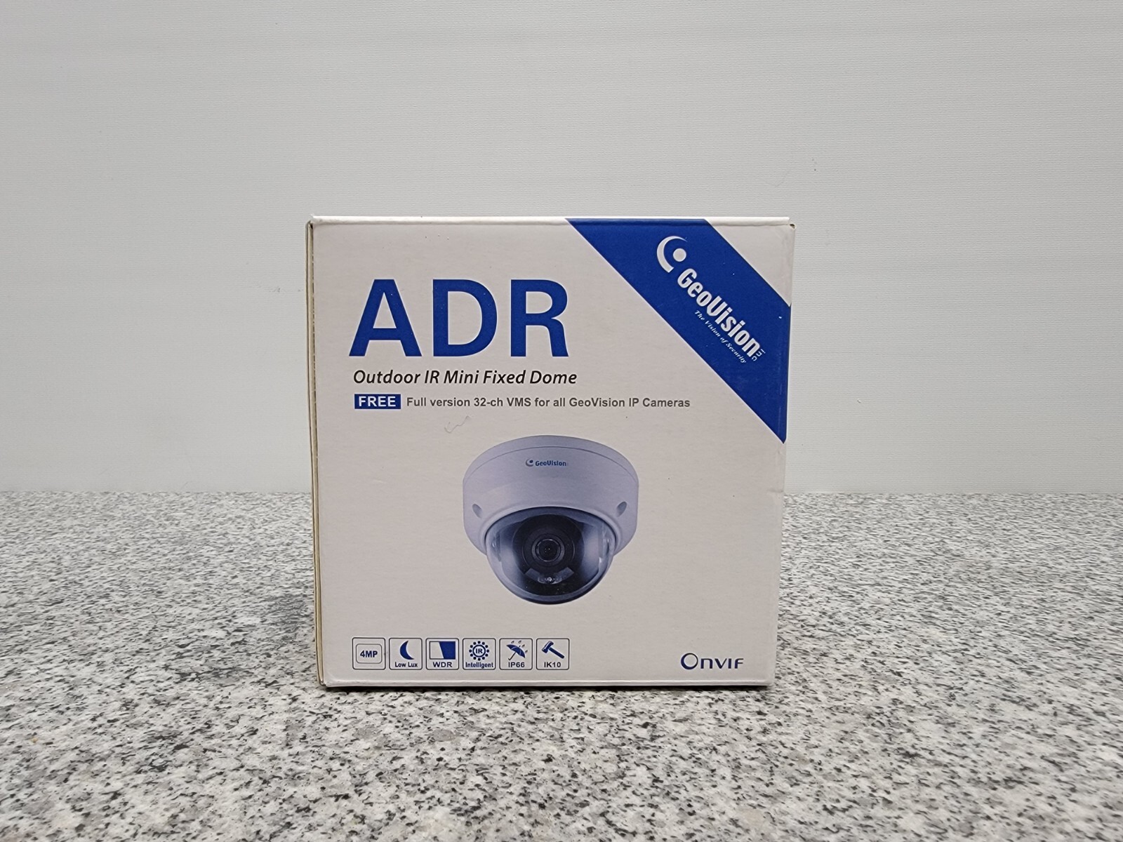 GeoVision 4MP, 2.8mm, IR Mini Fixed Rugged IP Dome GV-ADR2702