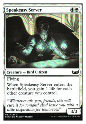 Speakeasy Server (foil) Streets of New Capenna MTG - NM+ Mythic Relics