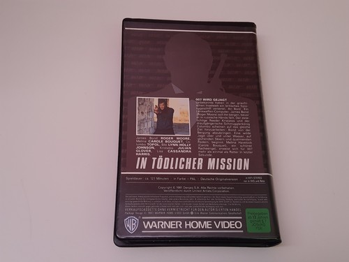 James Bond 007 In tödlicher Mission 1981 VHS German PAL Warner Home Video  - Bild 2 von 6