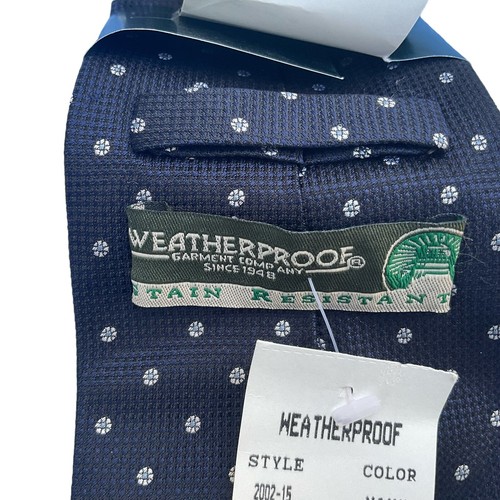 Weatherproof Garment Company Tie Necktie Neckwear Blue Geometric 57” x 3.5” - Picture 6 of 8