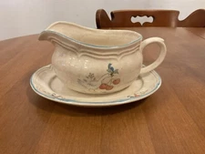 International China Marmalade Geese Gravy Boat And Under Plate
