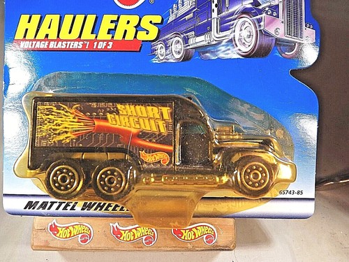 1999 Hot Wheels Haulers Voltage Blasters SHORT CIRCUIT Truck Black w/Chrome 8dot - Picture 2 of 6