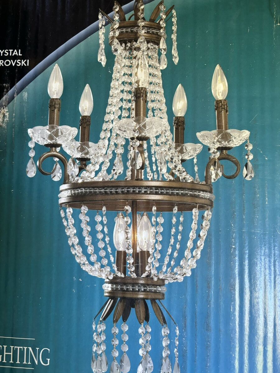 Rare Bel Air Lighting Swarovski Crystal Spectra 8 Light Rare Bel Air Lighting Swarovski Crystal Spectra 8 Light