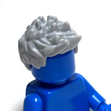 Lego - Minifigure Hair - Grey, Spiked