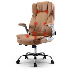 NNEDSZ Massage Office Chair Gaming Chair Computer Desk Chair 8 Point Vibration E