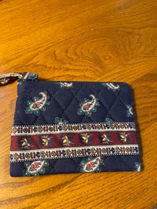 navy coin purse