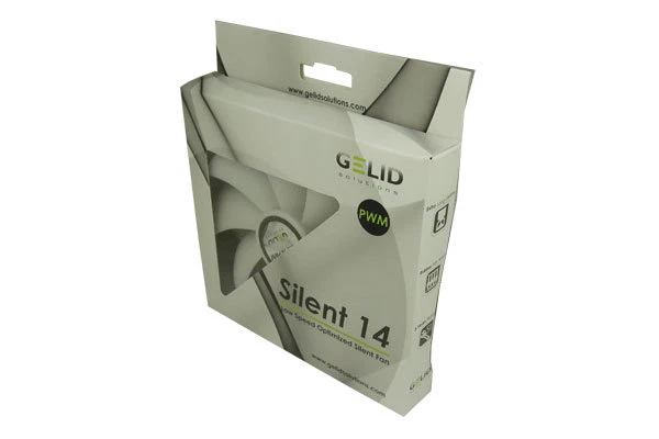 Gelid Solutions Silent 14 PWM 140mm 14cm PWM Quiet PC Case Fan 74.5CFM 1200RPM - Image 3 of 3