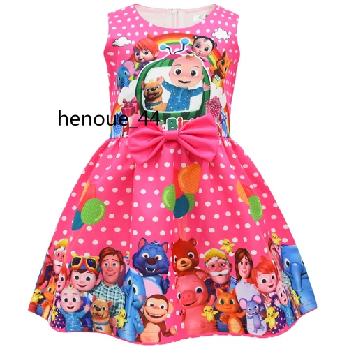minnie stitch Cartoon Bowknot Dress Skirt Princess Party Birthday Fancy girl - Picture 9 of 69