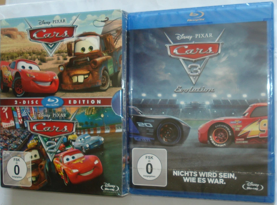 Cars 1- 3 Blu-Ray - NEU OVP Cars 1 + Cars 2 + Cars 3  [3 Blu-Rays]  - Bild 3 von 3