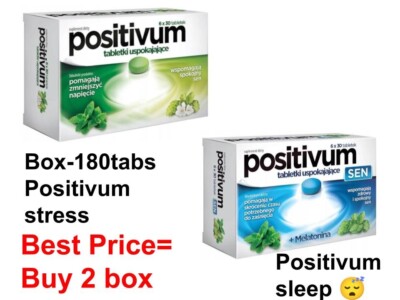 Positivum stress / Positivum Sleep   180 tab fur gut Schlafen Nerven Depression