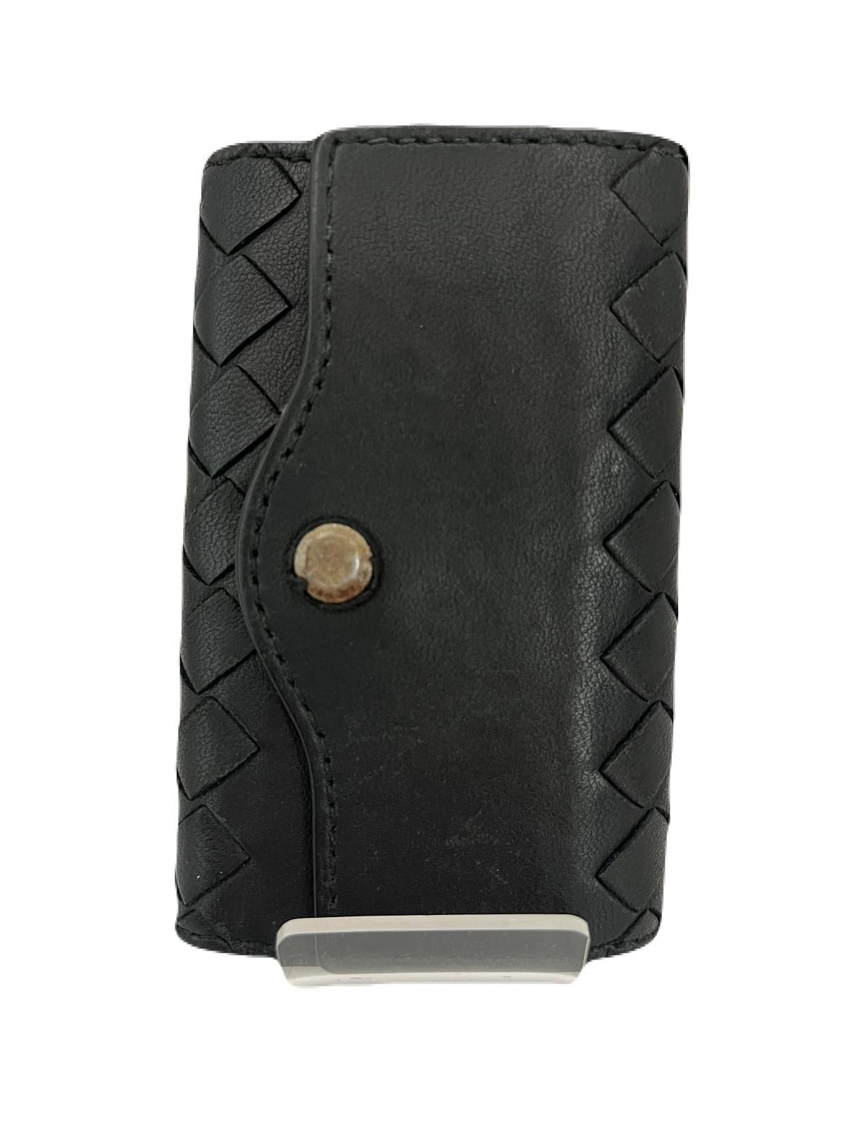 Bottega Veneta Key Wallet Key Case 4 Hooks Leather Black USED T1643-5