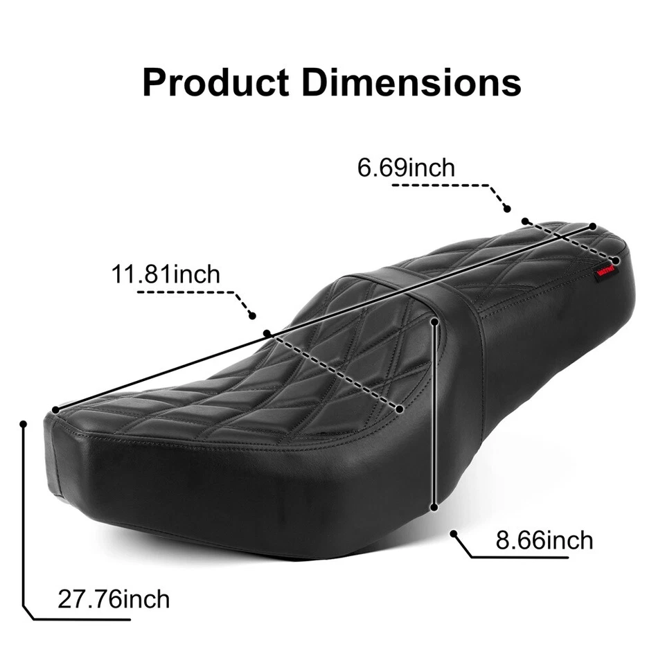 Asiento de conductor de pasajero estilo diamante para Honda Rebel CMX500 CMX300 ABS 2017-2025 Foto 4 de 4