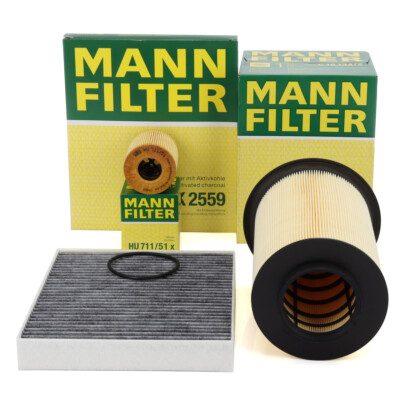 MANN Filterset 3-tlg für FORD C-MAX (DM2) KUGA I MK1 2.0 TDCi 110-163 PS