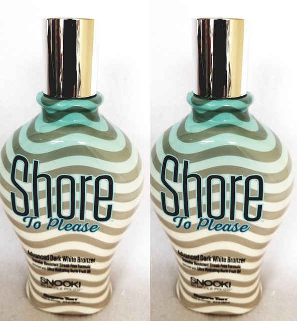 2 Snooki Shores to Please Dark White Bronzer Tanning Bed Lotion by
