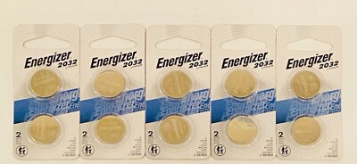 ENERGIZER CR2032 ECR2032 3v Battery EXPIRE 3/2033 | 10 Count, 5Pk!
