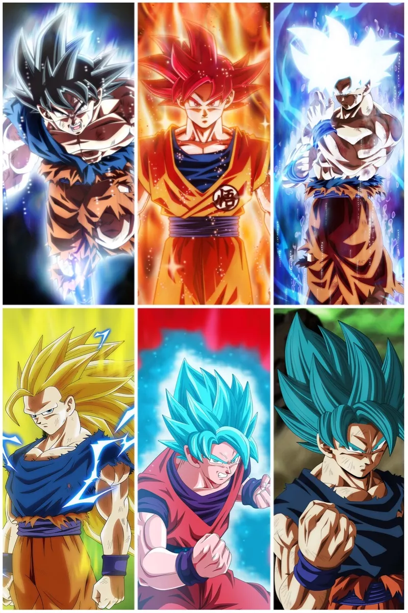 GOKU'S SUPER SAIYAN FORMS