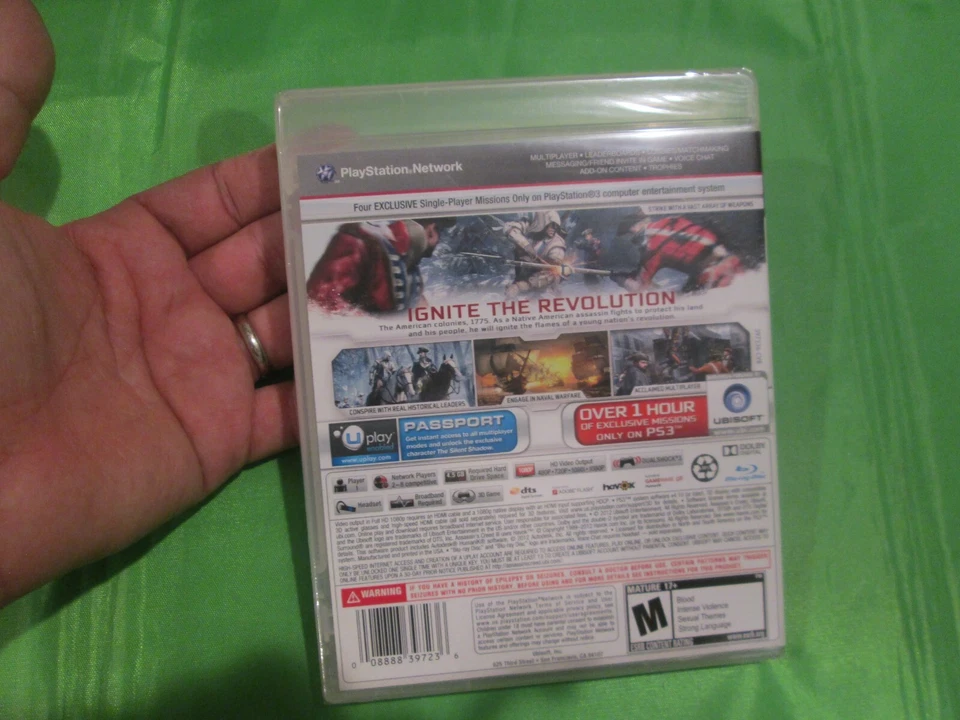 ASSASSIN'S CREED III PS3 PLAYSTATION 3 GameStop Edition US NEW FACTORY SEALED - Image 3 of 4