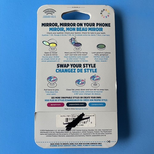 Poignée et support téléphone PopSockets et Spinpop PopGrip avec dessus interchangeable - Photo 52 sur 59