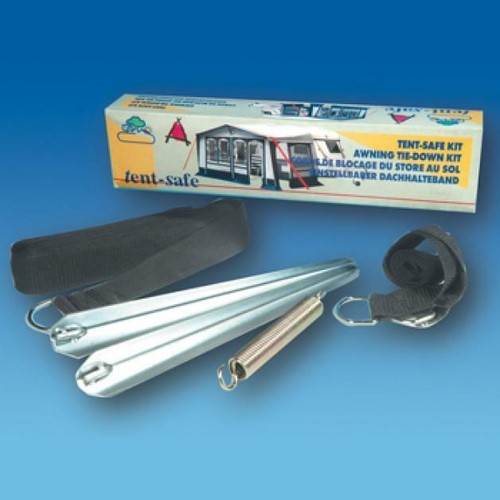 Awning Tie Down Kit 12.5m Strap & Stake Tent Tie Down Kit Over The Top