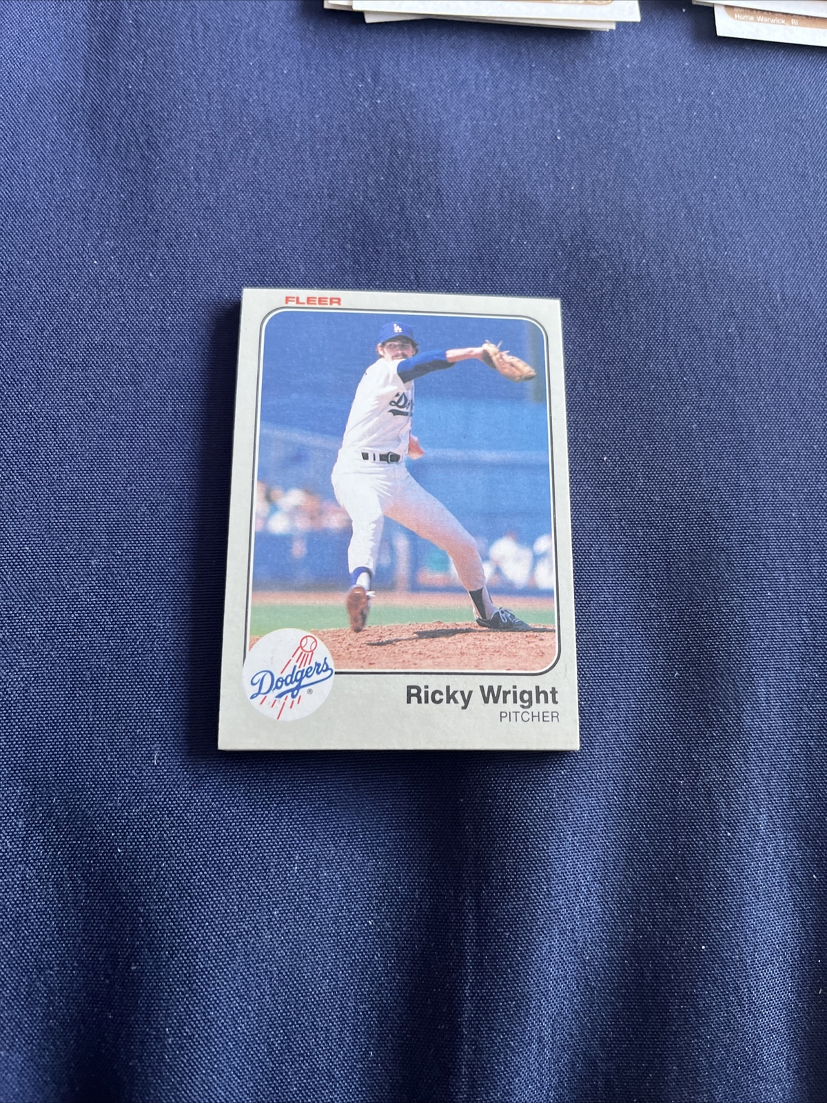 1983 Fleer Ricky Wright RC #226 Los Angeles Dodgers Rookie