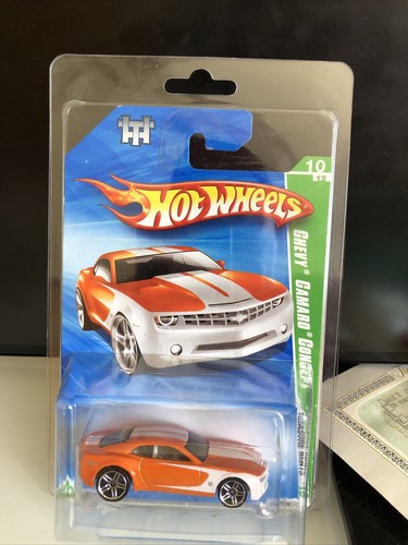 HOT WHEELS 2010 #54/240 T-Hunt #10/12 CHEVY Camaro concept ORANGE W/Case!