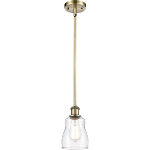 Innovations Lighting 516-1S-AB-G392-LED Ballston Ellery Pendant Antique Brass