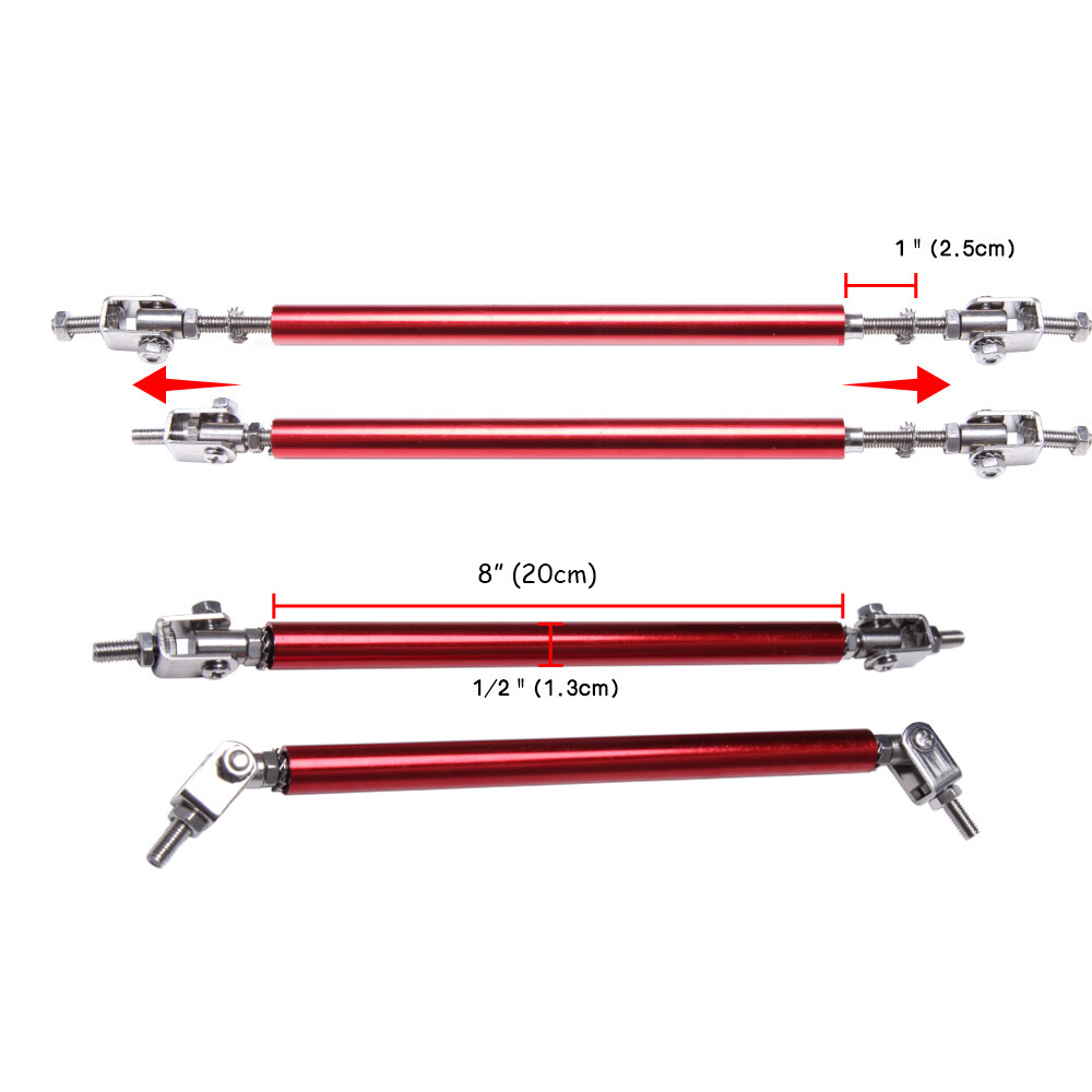 Bumper Lip Splitter Rods Red Adjustable Bumper Lip Splitter Support ...