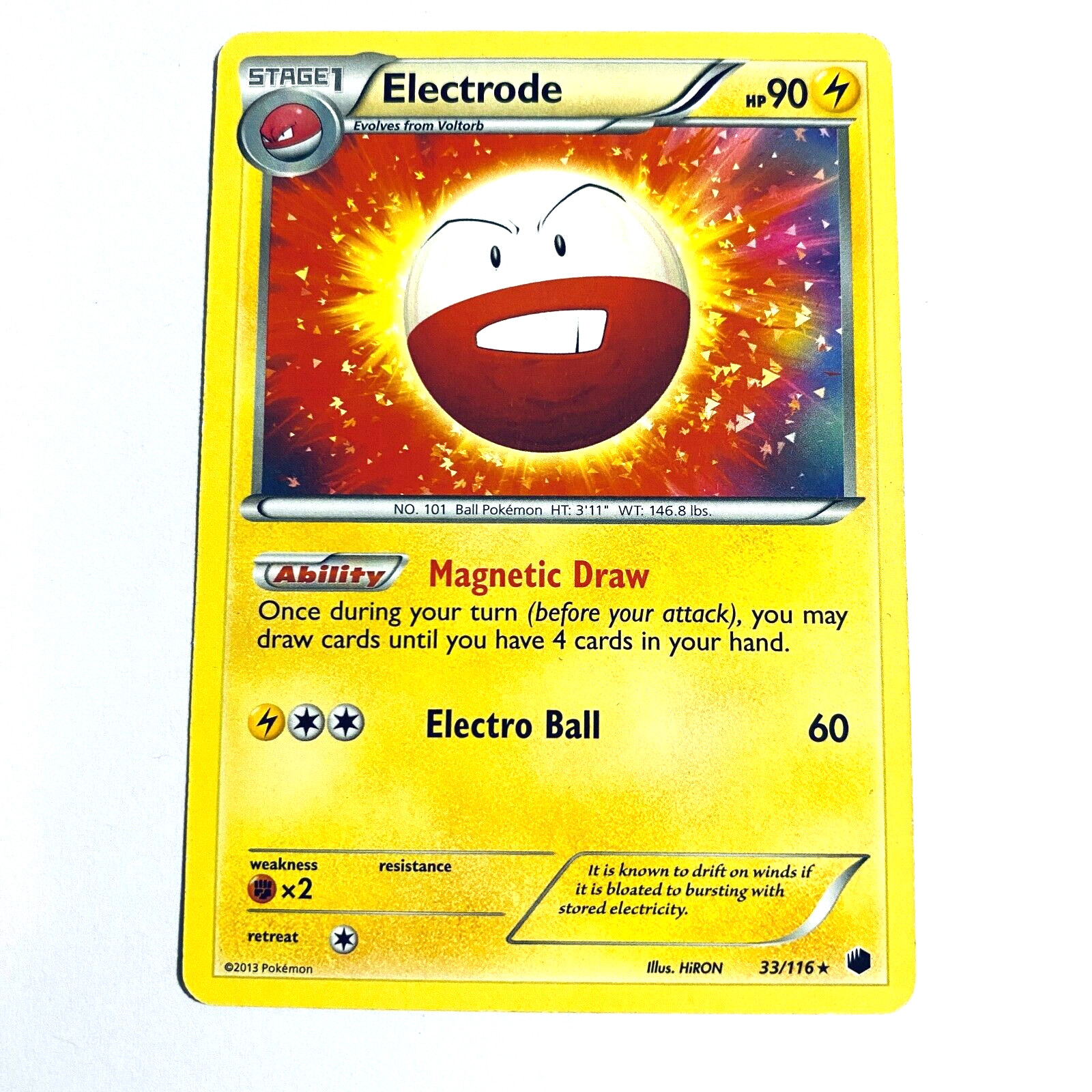 Pokémon TCG - Electrode - Plasma Freeze 33 - Deck Exclusive Regular Rare MP