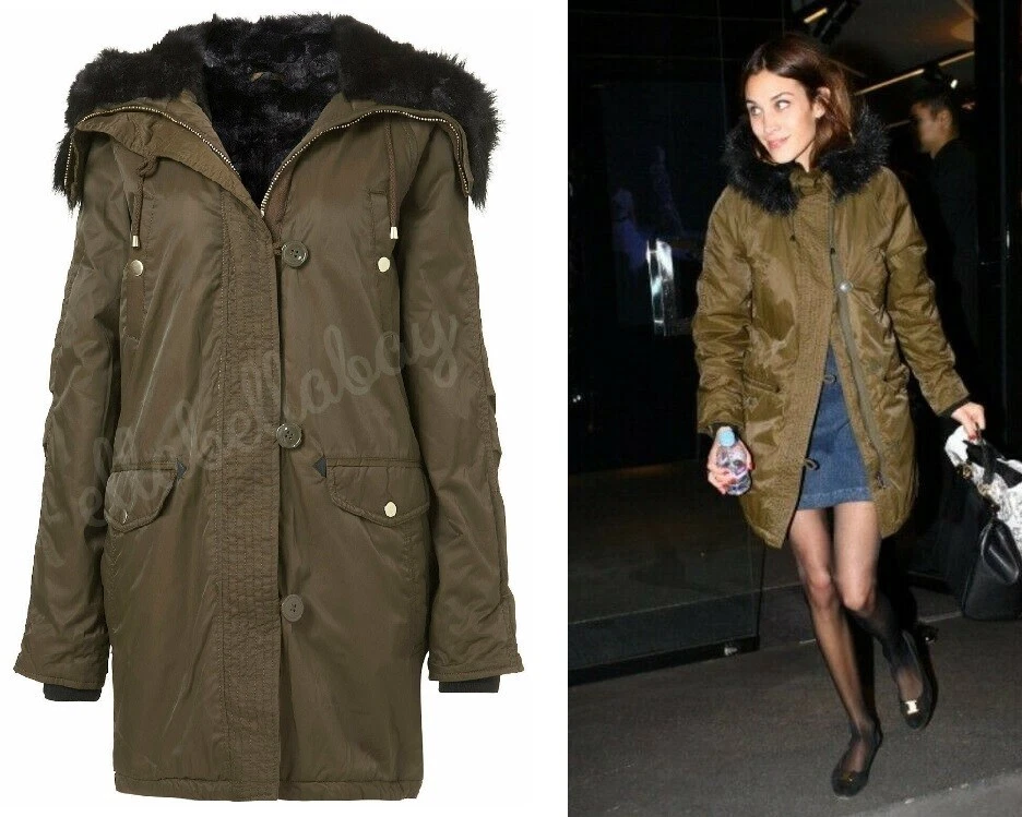 Alexa Chung Winter Shearling Jacket For Women