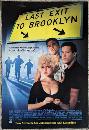 Last Exit To Brooklyn Home Video Movie Poster 26X40 Rolled 1 Sheet
