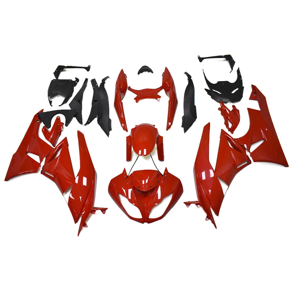 ABS Fairings Red Plastic for Ninja ZX6R ZX600R 2009 2010 2011 2012 Bodywork  - Imagem 2 de 4