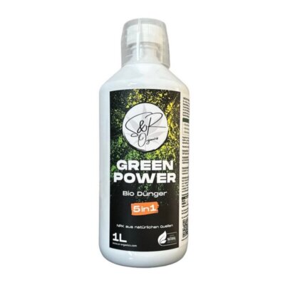 S&R Organics Green Power 5in1 Bio Dünger 1 Liter Voll-Dünger organisch flüssig
