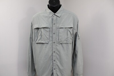 Chemise De Randonnée REI Homme XL - Vert Clair, Nylon Ventilé, UV, Manches Longues