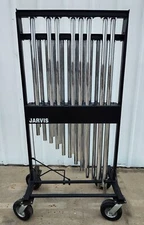 Jenco 1.5" Concert Chimes Tubular Bells 1.5 Oct. w/Jarvis Chime Mover Field Cart