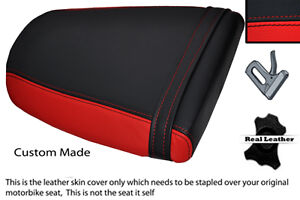 RED & BLACK CUSTOM FITS TRIUMPH SPEED TRIPLE 955 i 01-05 REAR SEAT COVER