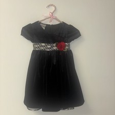 Black Fairy Pageant Dress Girl Sz 3 Sequin Back Zip Velvet Layered Tulle Lined