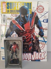 MARVEL LA COLLEZIONE UFFICIALE N° 107 UNION JACK STATUETTA + FASCICOLO EAGLEMOSS