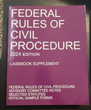 Federal Rules of Civil Procedure; 2024 Editio...