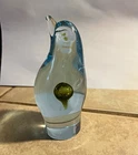 vintage Antonio Da Ros Cenedese Murano art glass bird sculpture,chipped beak