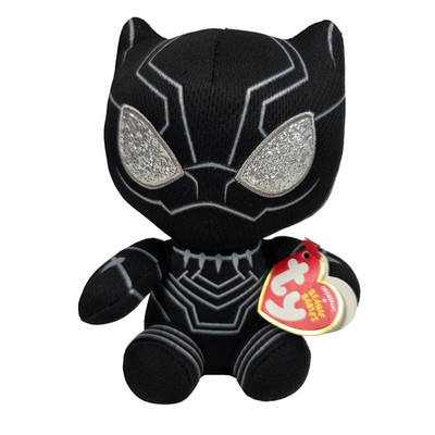 2018 6'' TY Beanie Boos MARVEL AVENGERS BLACK PANTHER Plush NWT