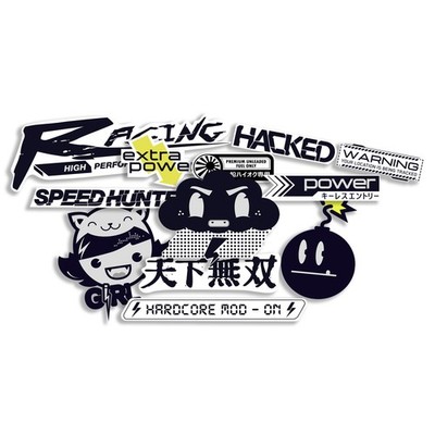 JDM Sticker Set Japan Auto Tuning Aufkleber Digitaldruck + Schutzlaminat R207-07