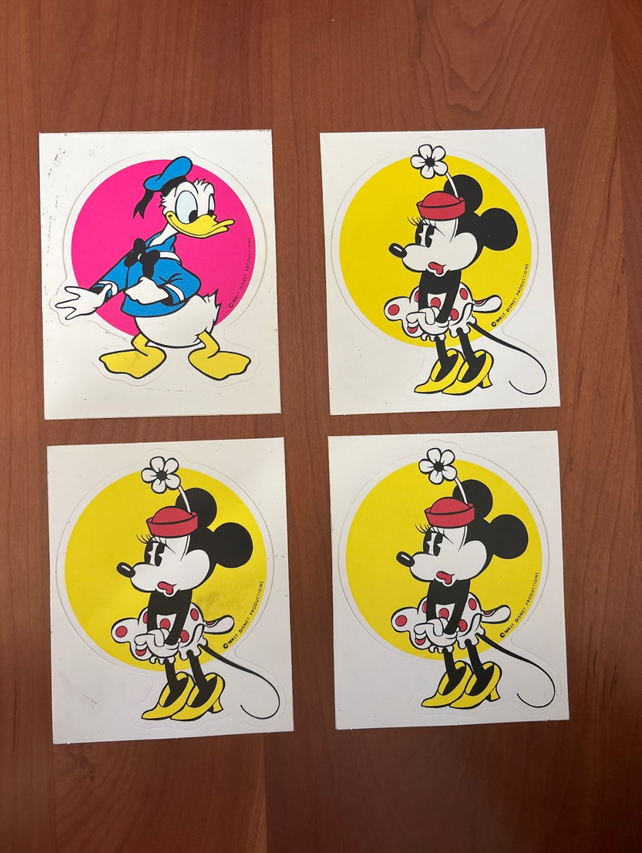 FREE SHIP! Vintage Lot of 4 Walt Disney Productions Character