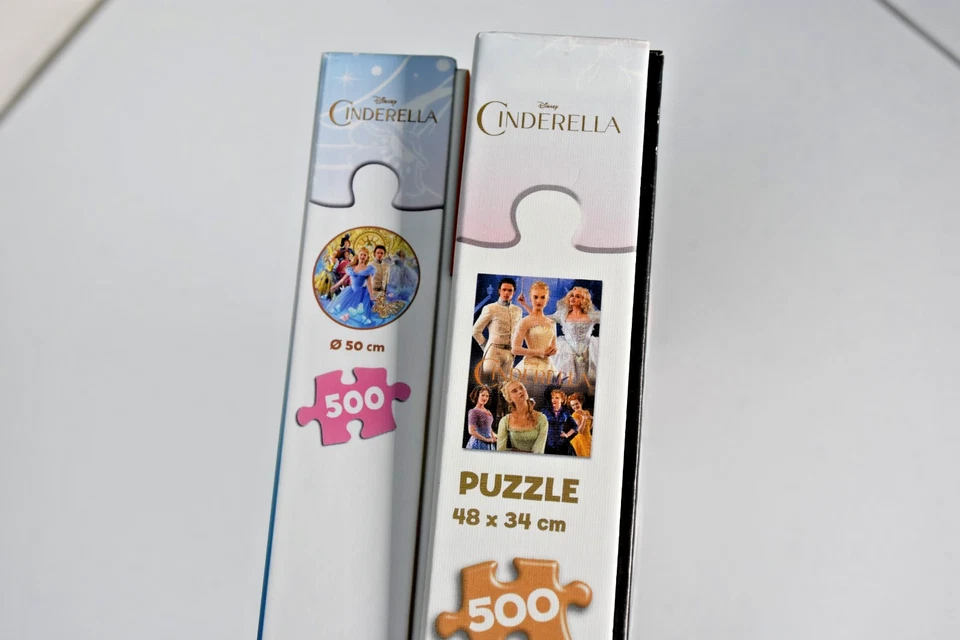 Lote de 500 rompecabezas Disney Cenicienta (paquete de 2) - Clementoni redondo + Educa Foto 2 de 2