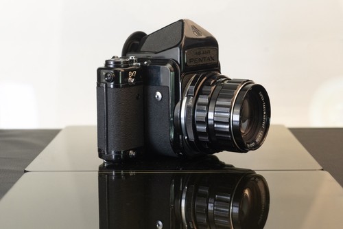 Pentax 6x7 MLU avec prisme simple et son Super Takumar / 6X7 105MM / 1:24 - Picture 3 of 17