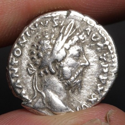 Emperor Marcus Aurelius Denarius 171AD Ancient Roman Empire Silver Coin Roma