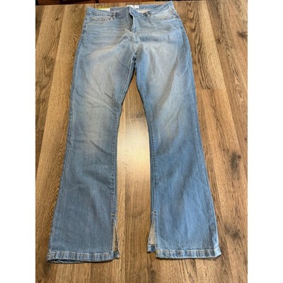 Serra Denim Jeans Womens Large Blue Ladies Circulose Side Slit New with Tags