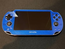 Excellent SONY Playstation PS Vita PCH-1000 Console Sapphire Blue w/ Charger