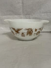 Early American(Brown on White) Pyrex #441 Cinderella Mixing Bowl 1962-1971
