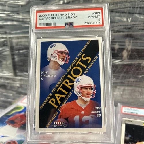 2000 Fleer Traditions Tom Brady Rookie Card #352 PSA 8 near mint-  NEW SLAB!🔥🔥